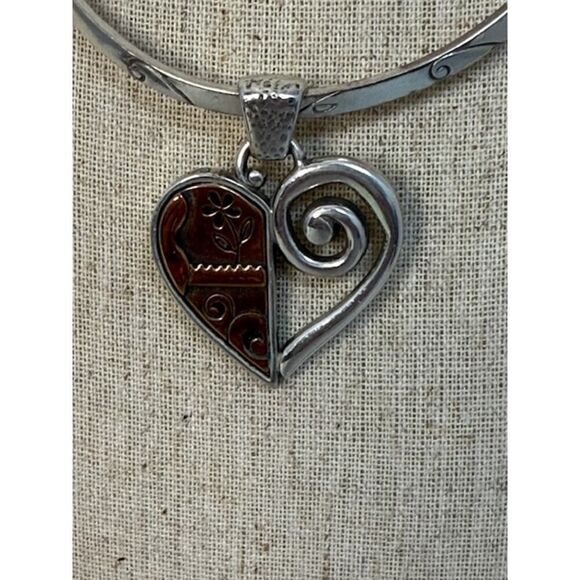 Brighton Pablos Passion Necklace Choker Heart Pendant Bracelet Earrings Set - Picture 3 of 7